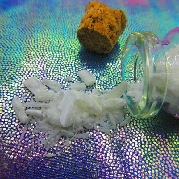 Selenite Gemstone Shards In A Bottle Embellishments Natural Semi Precious - Picture 1 of 3